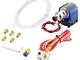 J-Head Hotend Full Kit with 5pcs Extruder Brass Print Head + 5pcs Stainless Steel Nozzle T...