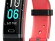 Winisok Fitness Tracker IP68, Orologio Fitness Braccialetto Pressione Sanguigna Cardiofreq...