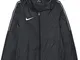 Nike Park18 Rain Jacket, Giacca Antipioggia Unisex Bambini, Nero Bianco, XL