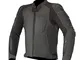 Alpinestars Specter Tech-Air - Giacca da motociclista in pelle, colore: nero, 56