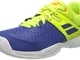 Babolat Pulsion Indoor Teppichschuh Kinder-Blau, Zitronengelb, Scarpe da Tennis Unisex-Bam...