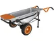 Worx WG050 Carriola Multifunzione a Due Ruote, Porta Sacchi, Porta Fusti, Trasporto Sassi,...