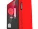 GAMEMAX Game Max Expedition Red Case Mini Micro Tower 0.6MM SPCC con Ventola 15 LED Rosso...