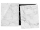 Coprifornelli Universal Set 2 Pezzi Bianco Carrara 52 x 80 cm