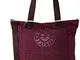 Kipling Shopper C, Borsa Donna, Viola (Dark Plum), 45x34x18 centimeters (B x H x T)