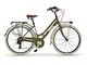 Via Veneto VV605AL Bicicletta da Passeggio Donna 28" Verde Oliva | Bici da Donna Vintage R...