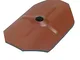 CX RONDELLA OTTAG. ACC. C/ESPANSO 75X50 ROSSO TEG in acciaio, interno rivestito con guarni...