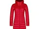 CHIYEEE Piumino Ripiegabile da Donna Cappotto Imbottito Invernale Ultraleggero con Cappucc...