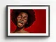 GIRDSS Afro American Jazz Singer Stampe su Tela Stampe e Poster Donna Pop Star Moderna Pit...