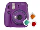 Fujifilm instax mini 9 Purple Fotocamera per Stampe, Formato 62 x 46 mm, Viola