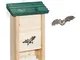 Relaxdays Casetta per Pipistrelli, Nido per Pipistrellini, Bat Box, Legno Non Trattato, HL...