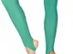 Dancewear Central Stirrup Tights, Lst Collant con Staffa Donna, Colore: Verde, Age 3-4 (Ma...