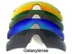 Lenti di ricambio per Oakley M Frame Strike Nero/Blu/Viola/Rosso 4 Paia Colore Polarizzate