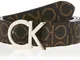 Calvin Klein Cintura Donna CK Mono Belt 3 cm in Pelle, Marrone (Brown Mono), 100 cm
