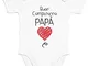 Shirtgeil Buon Compleanno papà - Idea Regalo per Padre e Neonato Body Neonato Manica Corta...