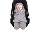 SWADDYL – Copertina universale in cotone avvolgente neonato per ovetto, seggiolino auto Ma...