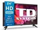 TD Systems TV K24DLG12HS 24"HD Smart AndroidTV WiFi USB HDMI