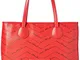 Love Moschino JC4241PP0BKG0, Borsa A Spalla Donna, Rosso, Normale