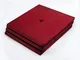 atFoliX Skin compatibile con Sony PlayStation 4 Pro PS4 Pro, Sticker Pelle (FX-Leather-Red...