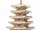 Rolife Puzzle 3D Legno per Bambini e Adulti Modellismo da Costruire Torre Pagoda a cinque...