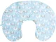 Boppy Fodera Cuscino Allattamento, Cotone, 0m+, Blu (Elephants Blue)