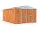 Notek Box in Acciaio Zincato Casetta da Giardino in Lamiera 3.27 x 4.59 m x h2.18 m - 201...