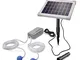 esotec pro 101844 - Aeratore solare professionale da 5 W, 200 l/h, modulo solare extra gra...