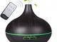 Phiraggit Umidificatore 550ml, Diffusore di olio essenziale Diffusore ad ultrasuoni con ne...