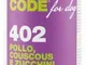 Natural Code Per Cane da 400 G, Pollo Couscous e Zucchini