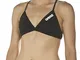 Arena Solid Tie Parte Superiore Bikini, Donna, Nero (Black/White), 40 IT
