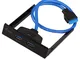 i-tec U3EXTEND Pannello Drive bay 8,89 cm3.5" Condotto I/O Nero, Blu