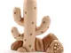 THUN - Cactus con Cespuglio Presepe - Statuine Presepe Classico - Ceramica - I Classici