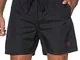 JP 1880 Badeshort 1/2 Uni Pantaloncini da Mare, Nero (70253210), XXXXXL Uomo