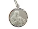 Medaglia Padre Pio in argento 925 tonda - 1,6 cm