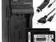 2 Batterie + Caricabatteria (Auto/Corrente) per VW-VBT380 / Panasonic HC-V130, V160, 270,...