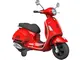 Tecnobike Shop Moto Elettrica Piaggio per Bambini Vespa GTS Rotelle 12V luci LED Suoni (Ro...