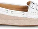 Sebago Donna BALA Taupe/Bianco Scarpe da Barca 8.5