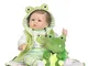 Minidiva Reborn Baby Dolls, Bambole qualità Ragazze 55 cm Morbido Vinile Silicone Lifelike...