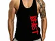 Cabeen Beast Palestra Uomo Canotta Bodybuilding Canottiera Smanicato Cotone Sport Tank Top