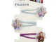 Joy Toy 755076, Fermacapelli Frozen, Confezione da 4