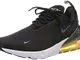 Nike Air Max 270 Se, Scarpe da Atletica Leggera Uomo, Multicolore (Black/Black/Laser Orang...