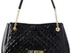 Love Moschino JC4205PP0BKA0, Borsa A Spalla Donna, Nero, Normale