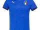 Puma - Maglietta FIGC Italia Euro Home blu/verde L