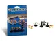Zeugo 10254 - Set di 4 bandierine da arbitro, multicolore