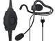 COODIO 2-Pin Midland Cuffia Microfono con Auricolare [Grande Rugged PTT] Headset [Cancella...