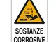 CARTELLO PLASTICA SOSTANZE CORROSIVE