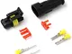 10 Kit 2 Pin Connettore Elettrico Impermeabile per Auto e Camion,VENTCY Connettore Stagno...