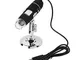 AYH Corneliaa-Uk 8 Led 1000X Usb 0.3 M Megapixel Hd Sensore Cmos Digital Microscopio Biolo...