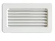 La Ventilazione C126RB Griglia Terminale da Incasso in ABS Dimensioni 145x85 mm