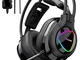 Tronsmart Glary-Alpha-Nuove 2020 Cuffie Gaming con Driver da 50mm-Microfono,3.5mm-Cuffie d...